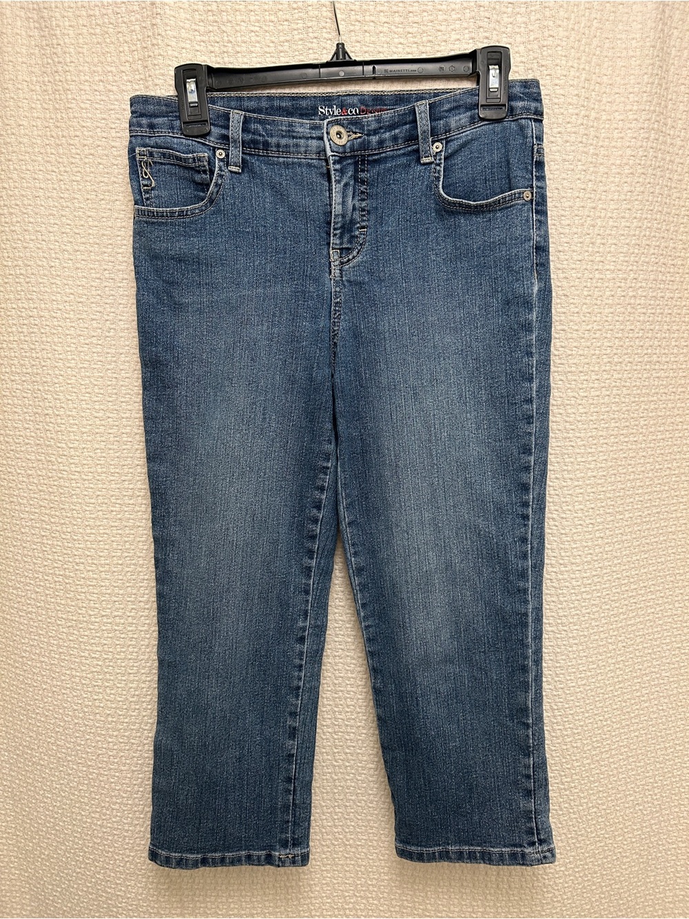 Style & Co. Women's Blue Denim Straight-Leg Jeans